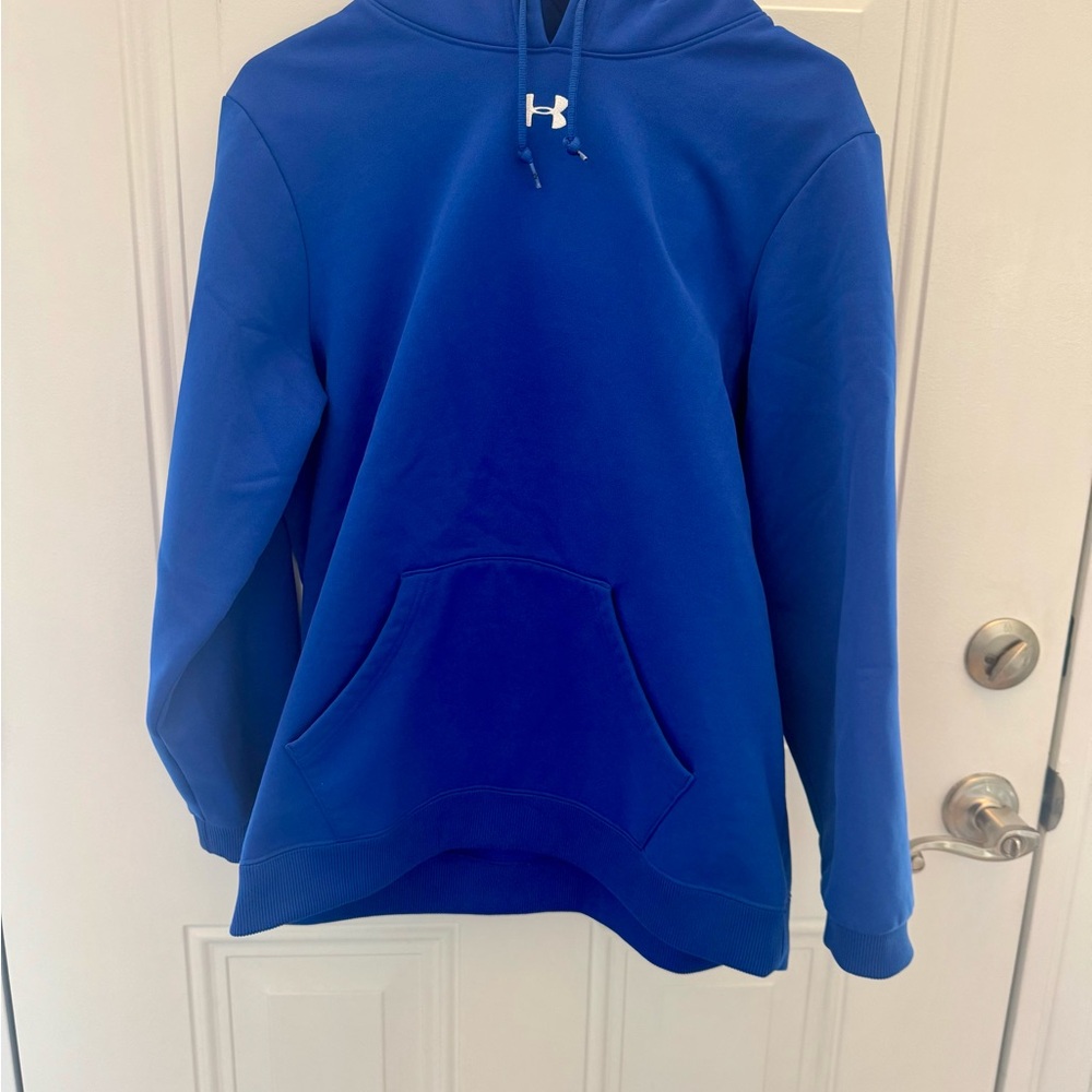 Under Armour Hoodie Hustle Fleece UA Mens Pullover Embroidered Shirt Size M